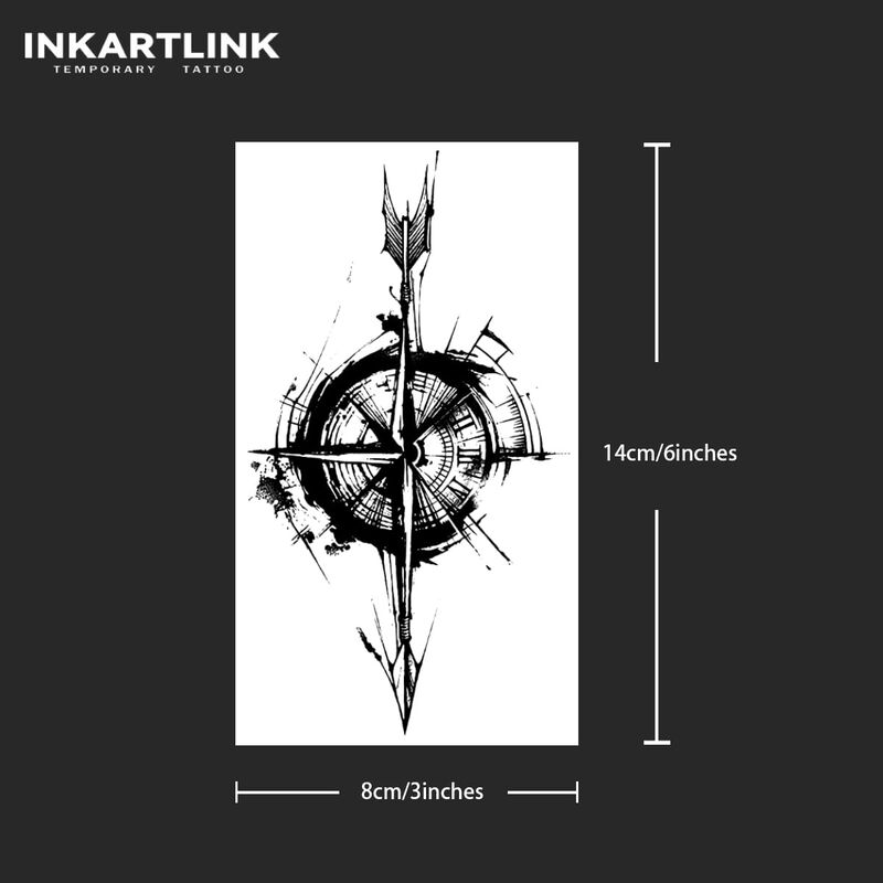 Inkartlink 2 Hojas De Tatuaje Temporal Con Dise... image number null