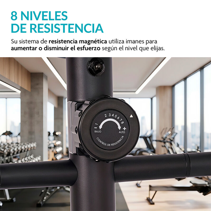 Bicicleta El&iacute;ptica 2 En 1 Con 8 Niveles De Resi... image number null