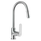 Mezcladora Cromo Nariz Retr&aacute;ctil para Fregadero Riviera