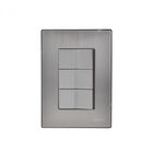 Paquete 5 piezas Placa Armada Con 3 Apagadores Escalera De 1 M&oacute;dulo Igoto