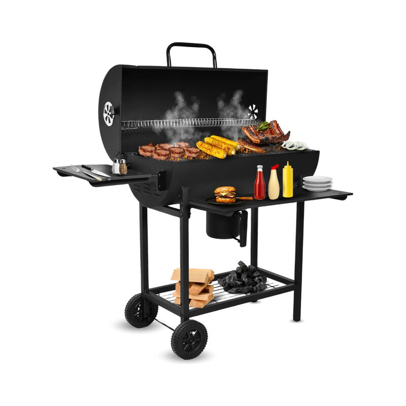 Asador Carb&oacute;n Ahumador Parrilla 70cm Mesa Front... image number null