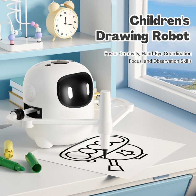 Robot De Dibujo Rivgot Con 150 Tarjetas, Voz In... image number null