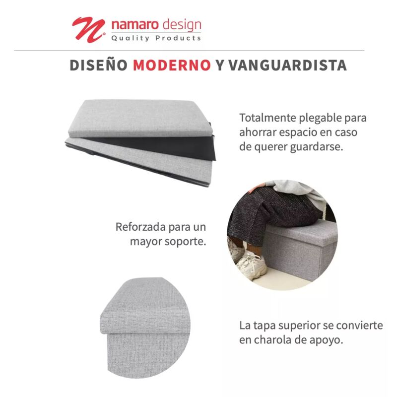 Banca Plegable Con Almacenamiento Interior Nama... image number null