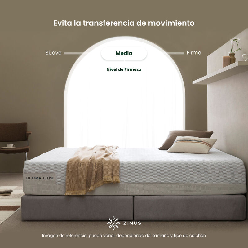 Zinus Deluxe | Colch&oacute;n De Memory Foam 25 Cm Kin... image number null