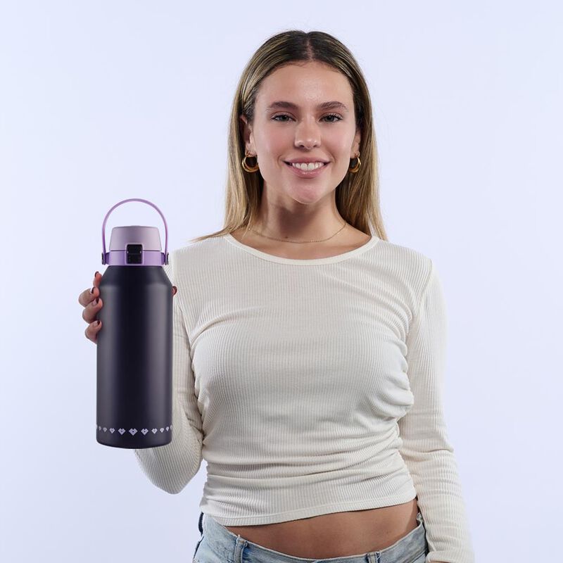 Termo LuckyLy Liza Morado Lila o Beige de Acero... image number null