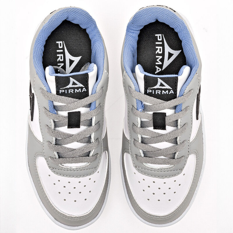 Pirma Tenis urbano para ni&ntilde;o gris blanco image number null