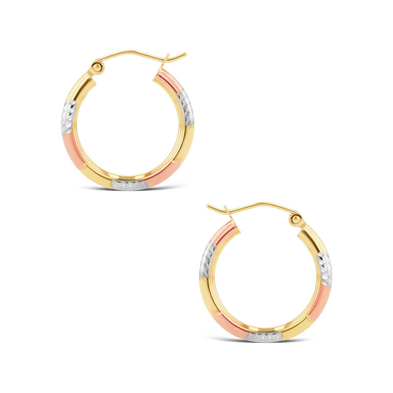 Arracadas De Oro Florentino 10K (15 Mm Aprox.) image number null