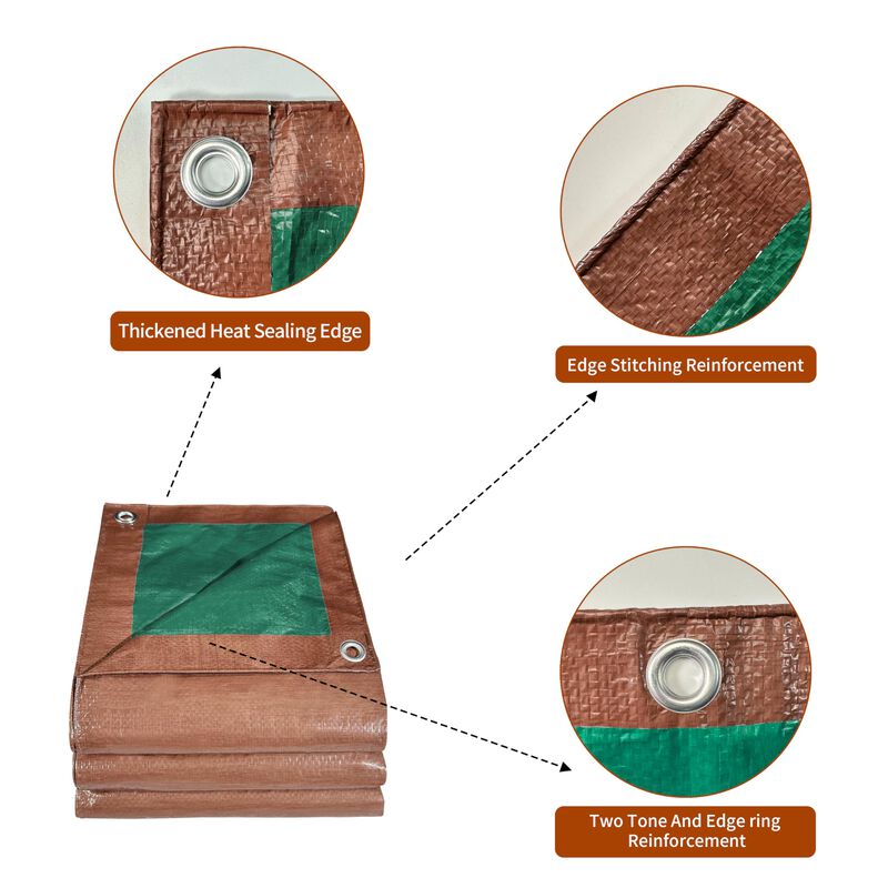 Lona Mvpnet 100% Impermeable De 6 X 8 Pies Con ... image number null