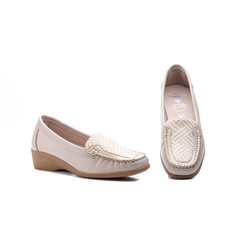 Mocasines para Mujer | Zapatos C&oacute;modos Beige image number null