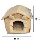 Casita De Peluche Para Mascota Talla L 55 X 44 X 50 Cm