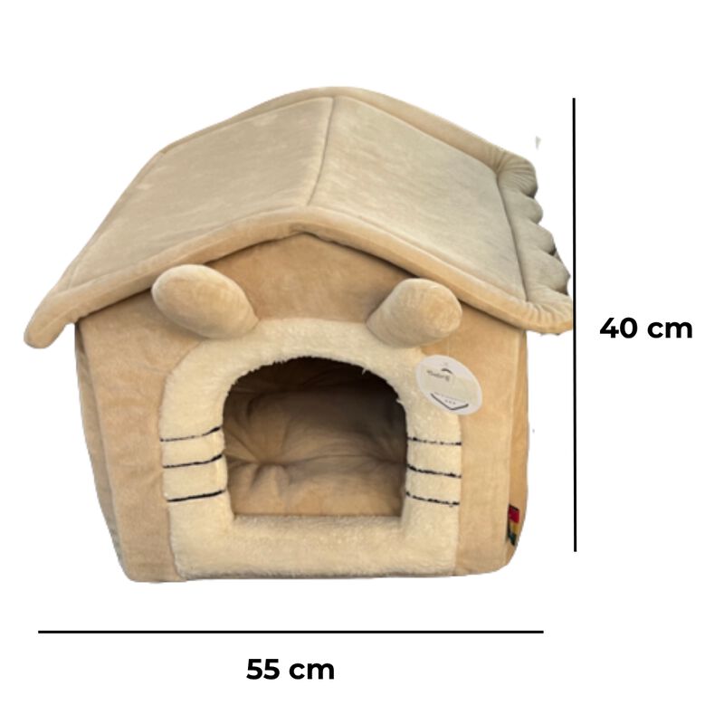 Casita De Peluche Para Mascota Talla L 55 X 44 ... image number null