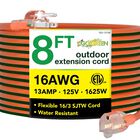 Cable De Extensi&oacute;n Go Green Power Gg-13708 16/3 2,4 M Naranja