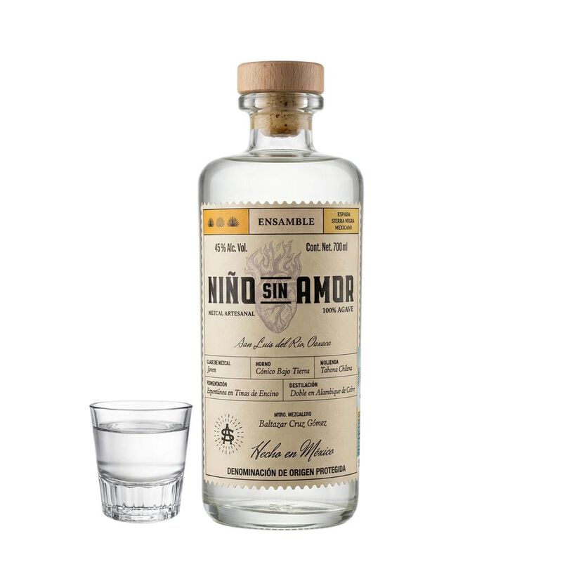 Mezcal Artesanal Ni&ntilde;o Sin Amor Ensamble 700ml 4... image number null