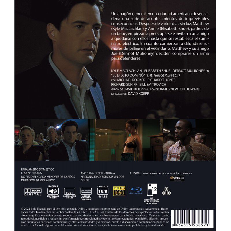 El Efecto Domin&oacute; Bd 1996 The Trigger Effect [bl... image number null