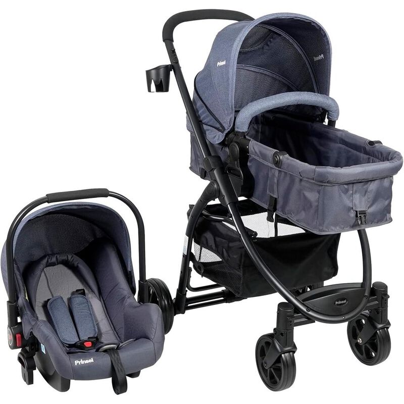 CARRIOLA CON SISTEMA VIAJE PRINSEL CON PORTABEB... image number null
