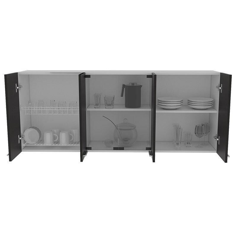 Gabinete Superior Vega color Blanco y Wengue Vi... image number null