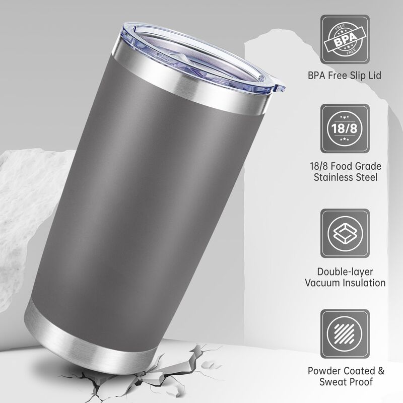 Vasos T&eacute;rmicos Cool Yoleb 591 ml, Pack De 6, Ac... image number null