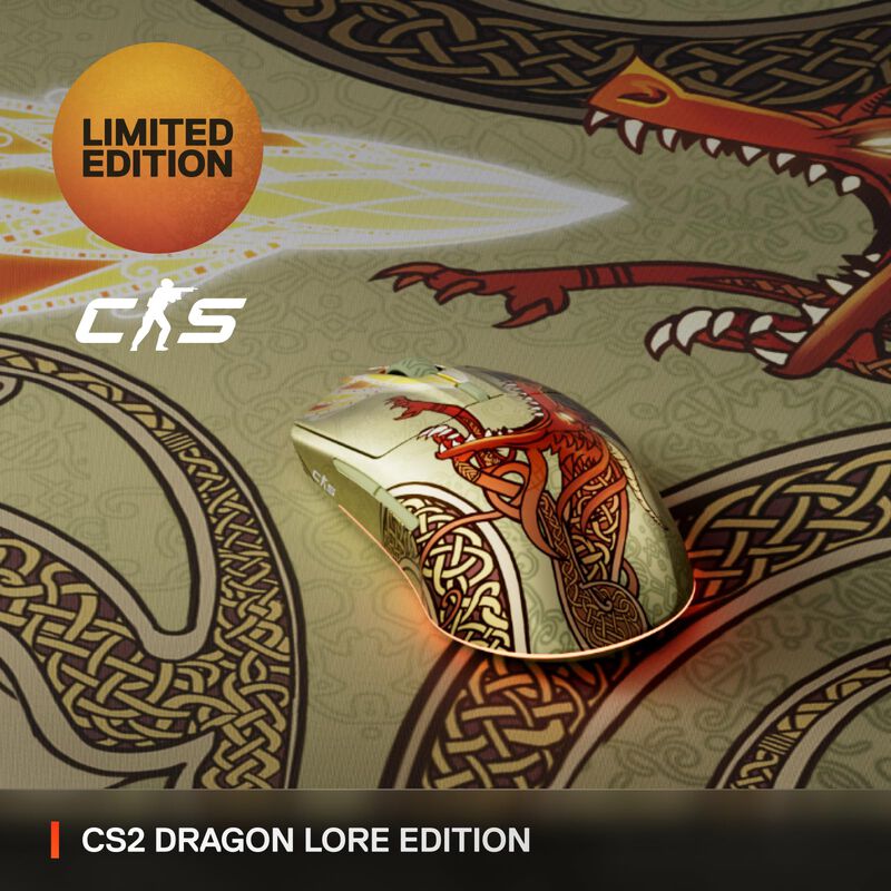 Rat&oacute;n Inal&aacute;mbrico Para Juegos Steelseries Cs2 D... image number null
