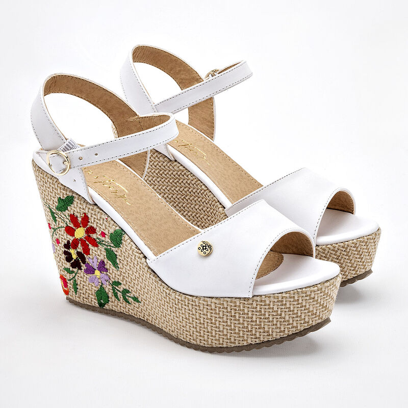 Mora Tierra Sandalia Para Mujer Blanco Cod 1324... image number null