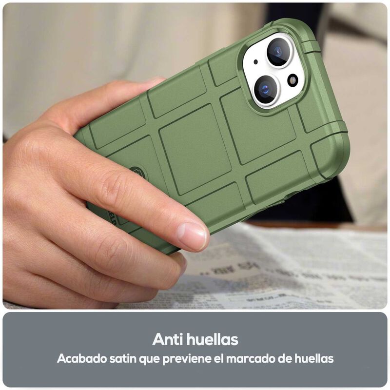 Funda Tekku Rugged Shield Para Iphone 15 Verde image number null