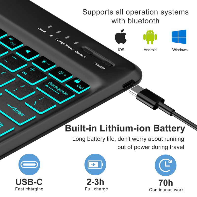 Funda Para Ipad Pro 12.9 Con Teclado Sengbirch ... image number null