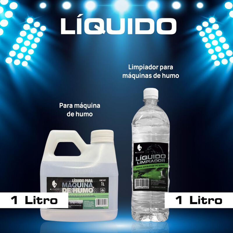 Kit Party M&aacute;quina L&iacute;quido Limpiador Humo Ball L... image number null