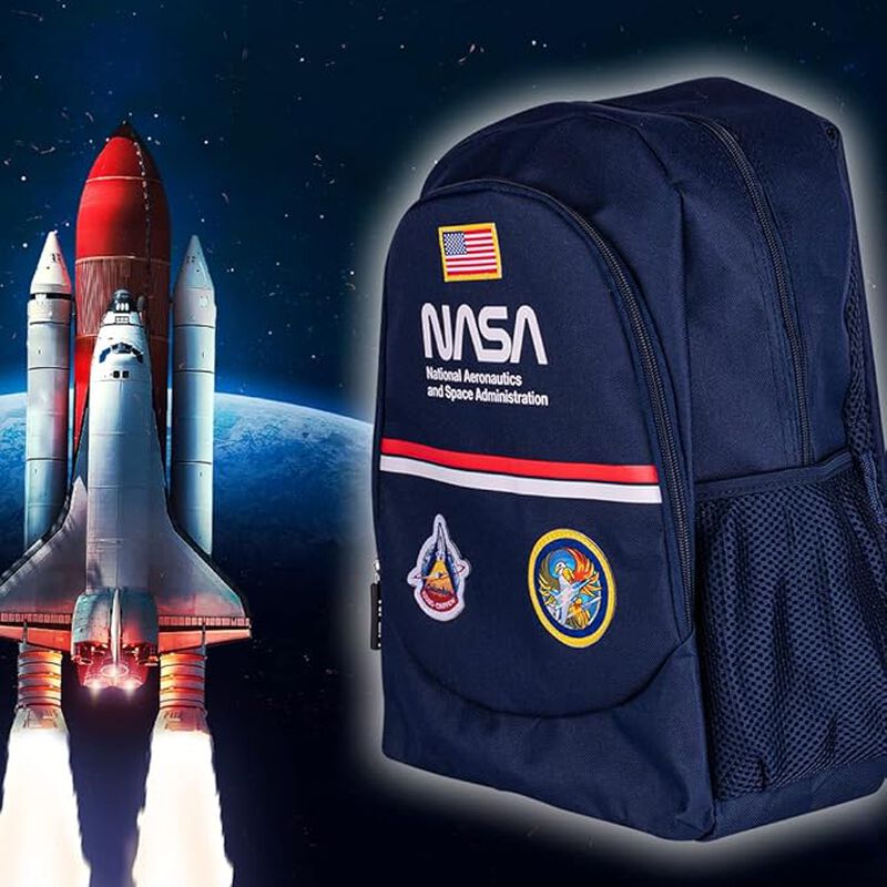 Mochila Escolar NASA Dise&ntilde;o Retro Vintage con D... image number null