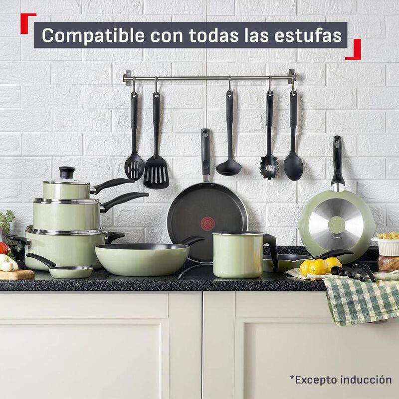 Bater&iacute;a Cocina T-fal Antiadherente 26 Piezas Ve... image number null