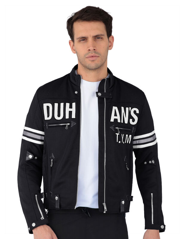 Chamarra Biker Caballero Proteccion Codos Brazo... image number null