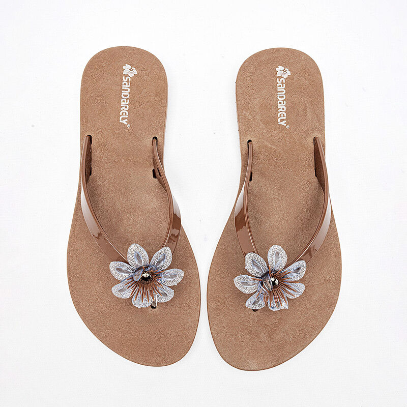 Sandarely sandalia piso para mujer caf&eacute; cod 140... image number null