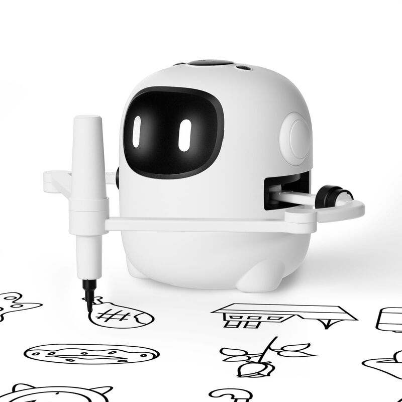 Robot De Dibujo Rivgot Con 150 Tarjetas, Voz In... image number null