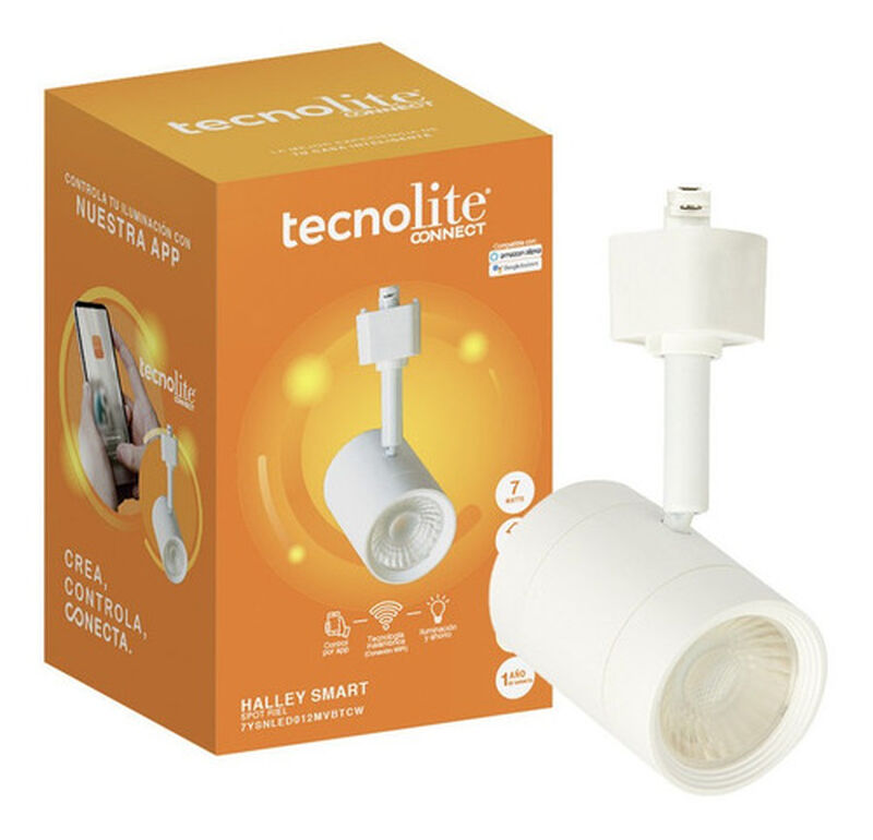Lampara Spot Riel Led Inteligente 7w Atenuable ... image number null