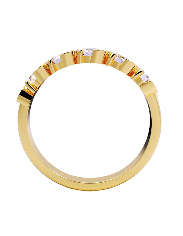 Anillo de Compromiso en Oro de 14K con Circonia... image number null