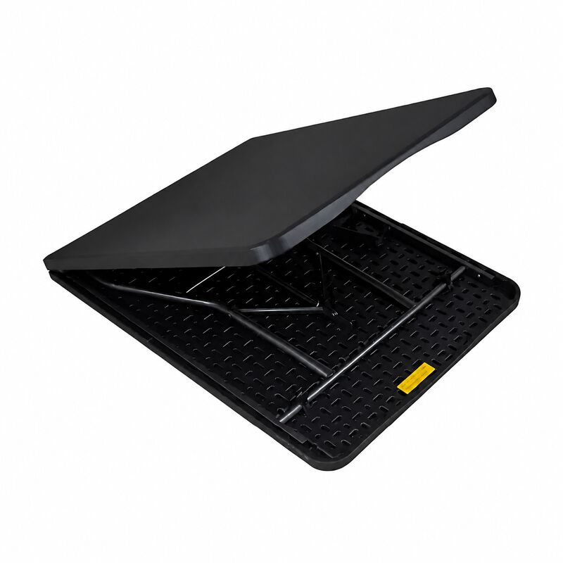 Mesa Pl&aacute;stico Plegable Shtark Negra F&aacute;cil Trans... image number null