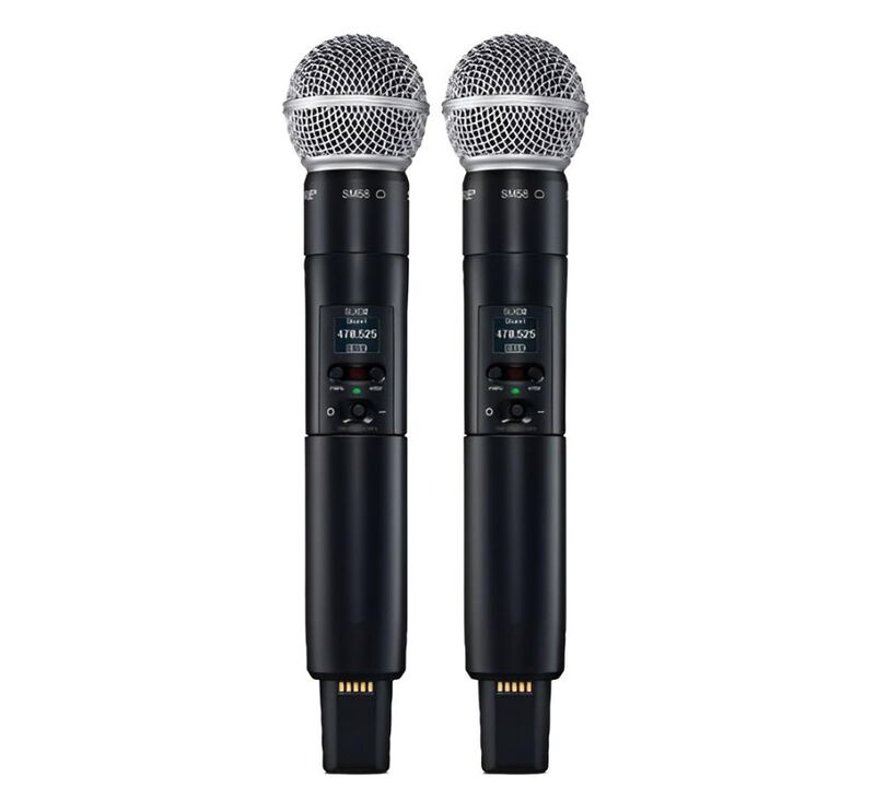 Shure Sistema Inal&aacute;mbrico Doble Slxd24d-sm58 De... image number null