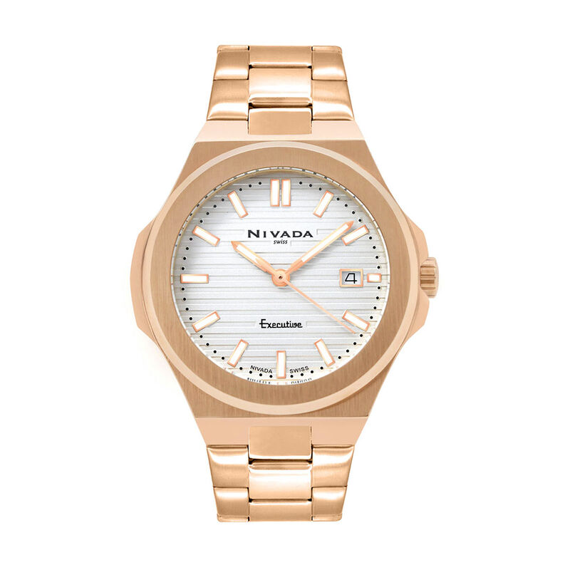 Reloj Nivada Executive Cab Dor/Ac Carat. Blanco... image number null