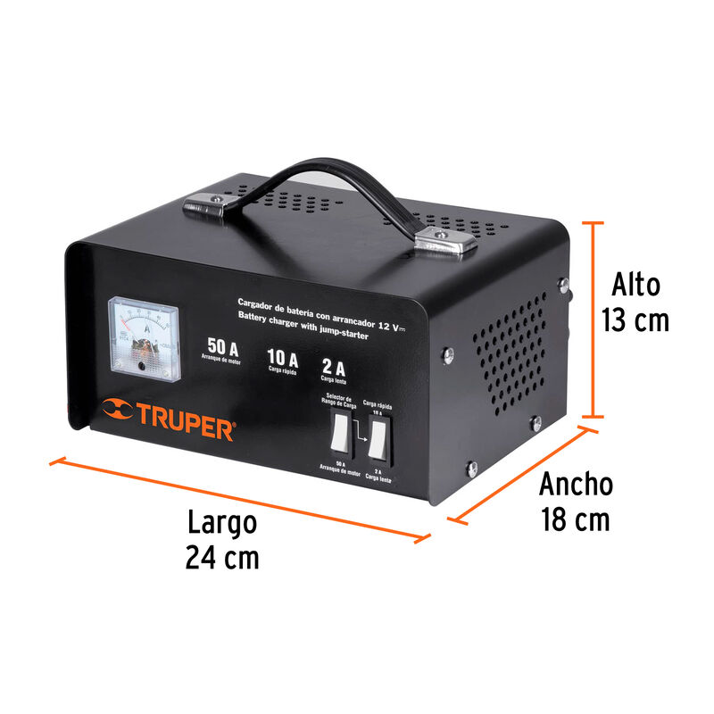 Cargador de 50 a para Baterías de 12 V Truper image number null