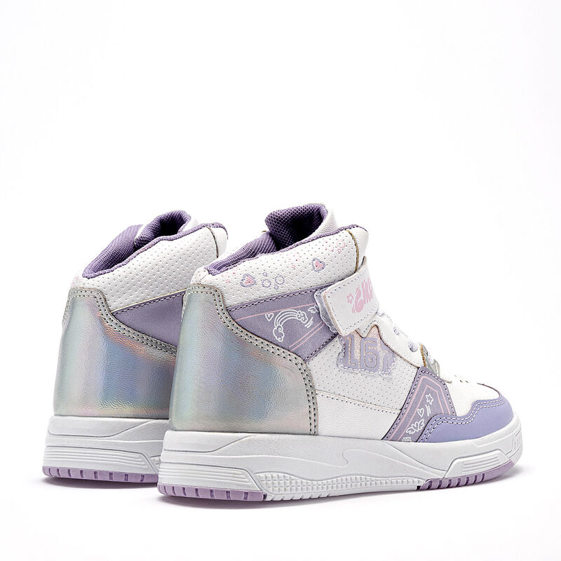 Lux-10 tenis para ni&ntilde;a blanco lila plata cod 14... image number null