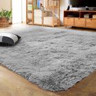 Alfombra Lochas, Ultra Suave Y Esponjosa, Gris, 120 X 160 Cm, Para El Hogar