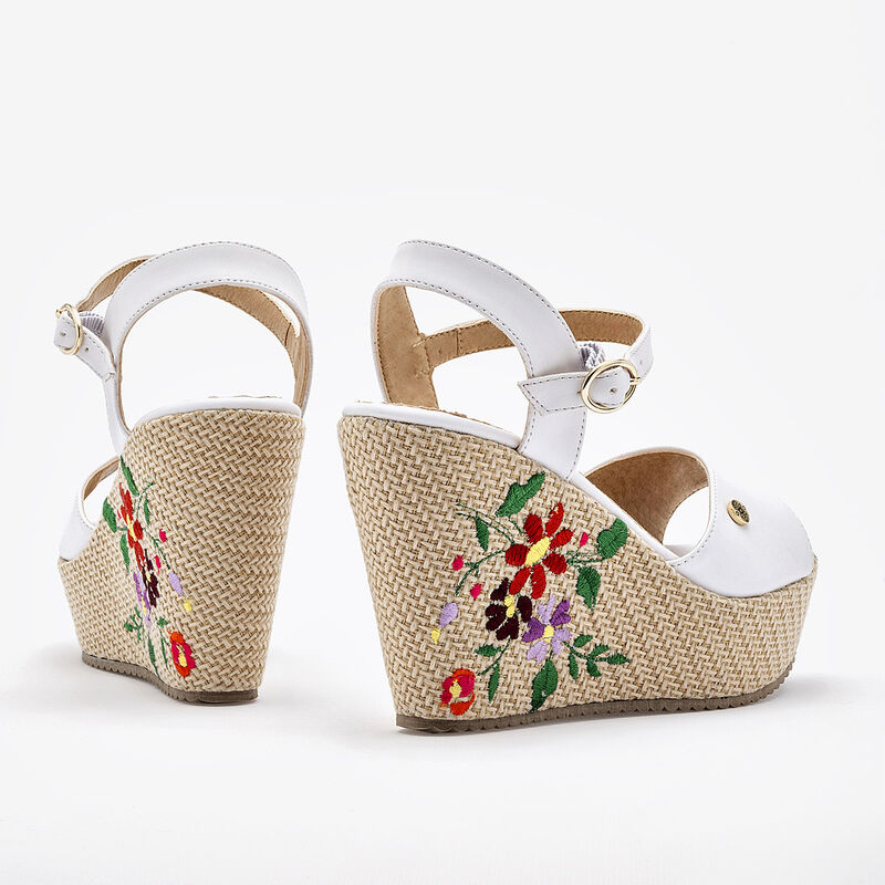Mora Tierra Sandalia Para Mujer Blanco Cod 1324... image number null