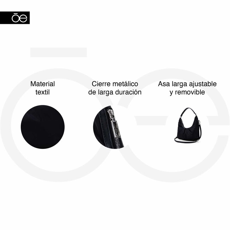 Bolsa Hobo Chica Con Herraje Color Olivo image number null
