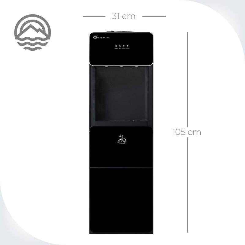 Minato Dispensador De Agua Con F&aacute;brica De Hielo... image number null