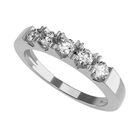 Anillo de Compromiso en Oro Blanco 14K con Circonia -  Talla:7/ FJ754-14W-CZ-7