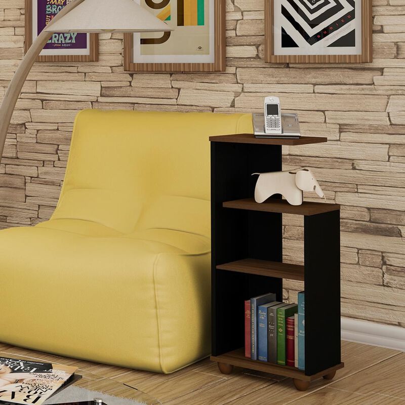 Mesa Auxiliar Bertolini Bis Imbuia Negro image number null