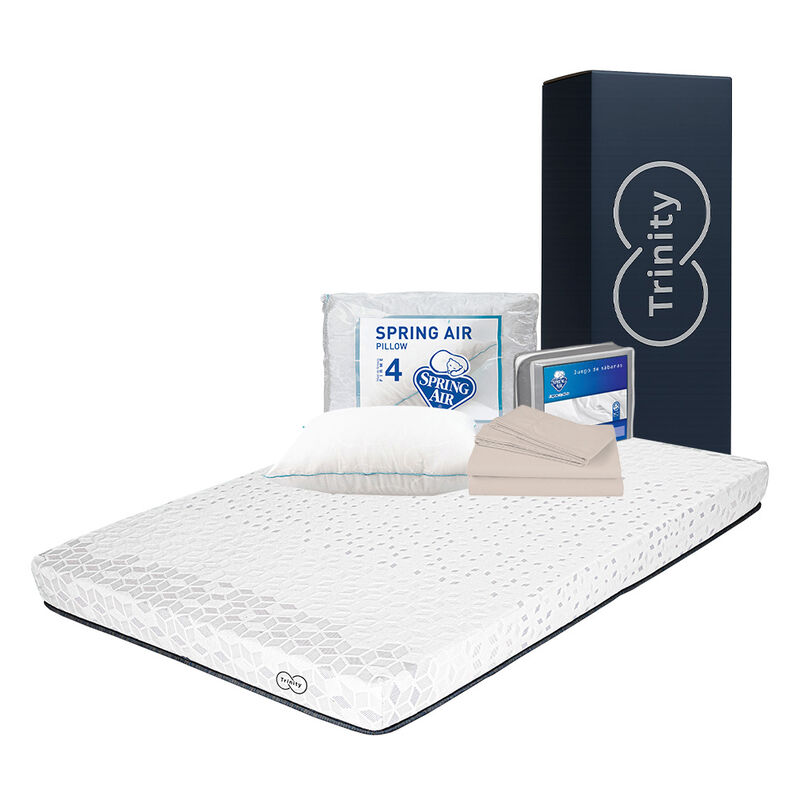 Colch&oacute;n Trinity King Size + Almohada Oso + 1 ju... image number null