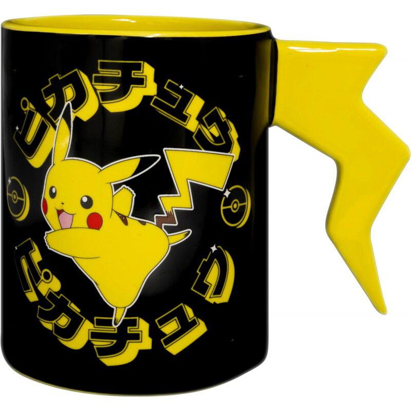 Taza con asa 3D Pikachu Rayo Pok&eacute;mon de cer&aacute;mic... image number null