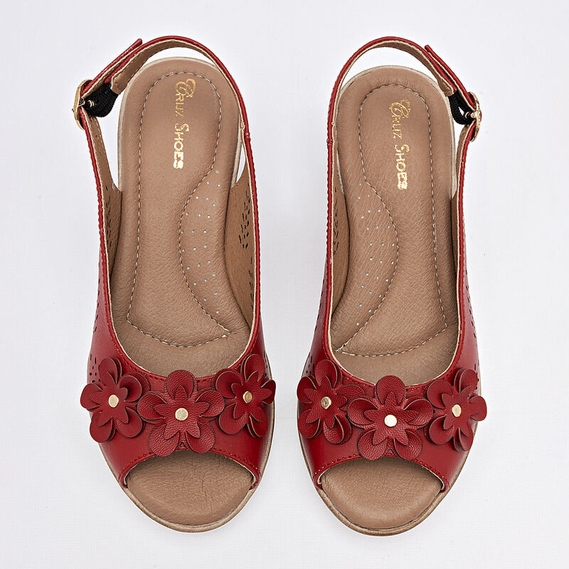 Cruz Shoes sandalia confort para mujer rojo cod... image number null