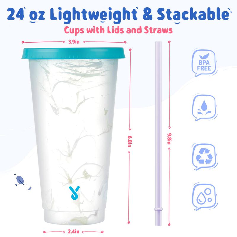 Vaso Meoky 710 ml Con Cambio De Color - Pack De... image number null