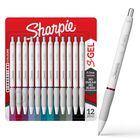 Bol&iacute;grafos De Gel Sharpie S-gel Fashion Barrel Pearl White 0.7 Mm 12 Unidades