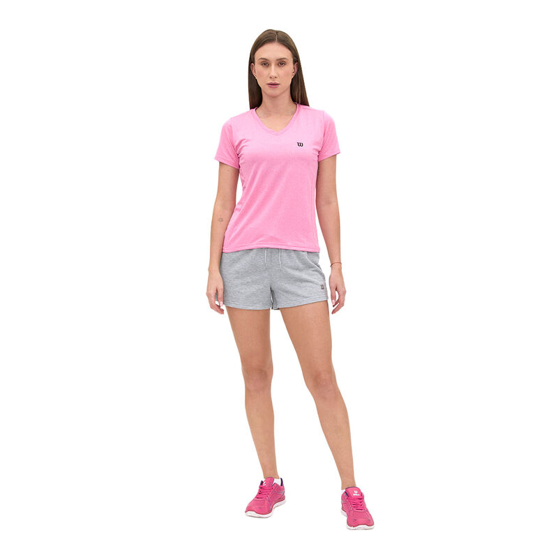 Playera deportiva Wilson para mujer ROSA FUERTE... image number null
